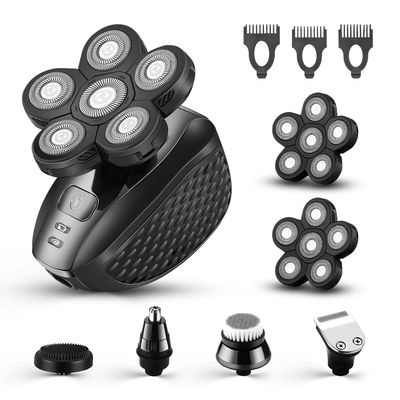 MOTLATA 6D Electric Shaver for Bald Men 7 in 1 Professional Mens Razors Rotary Head Shavers Waterproof Bald Shaver Rechargeable Shavers Wet & Dry Bald Shaving Grooming Cordless Balding Razor for Men