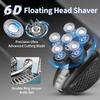 MOTLATA 6D Electric Shaver for Bald Men 7 in 1 Professional Mens Razors Rotary Head Shavers Waterproof Bald Shaver Rechargeable Shavers Wet & Dry Bald Shaving Grooming Cordless Balding Razor for Men view 3