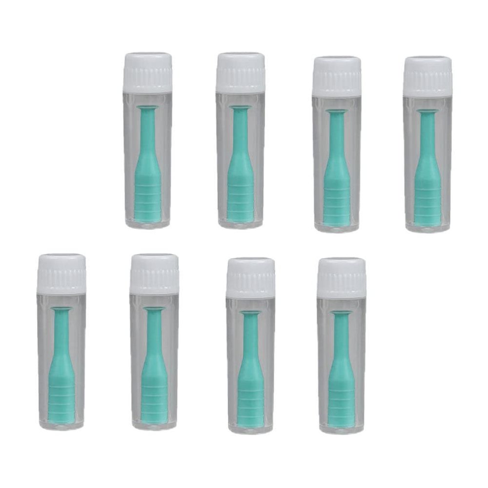 8 Sets Extractor Portable Stick Tool Plunger Remover Cosmetic Inserter Bracket Silica Gel Shortsighted