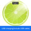 Bathroom Lemon Electronics Smart Digital Scale Range 0.2-180KG High Precision USB Charging Tempered Glass Surface (Lemon USB Charging) view 2