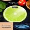 Bathroom Lemon Electronics Smart Digital Scale Range 0.2-180KG High Precision USB Charging Tempered Glass Surface (Lemon USB Charging) view 3