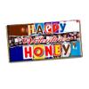 Happy Valentine Honey Novelty Chocolate Bar Wrapper Label for Valentines, Birthday, Anniversary Xmas, Gift Present #732 (without chocolate bar) view 1