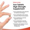 Gentle Iron Tablets 28mg High Strength Ferrous Fumarate Iron - Vegan Iron Supplements for Men and Womens Health - Reduction in Tiredness and Fatigue, Supports Immune, Health and Energy view 2