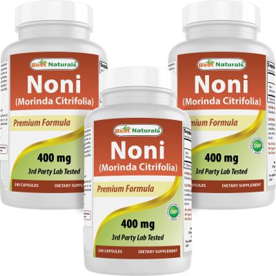 Best Naturals Noni 400 mg 240 Capsules (240 Count (Pack of 3))