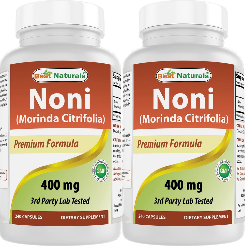 Best Naturals Noni 400 mg 240 Capsules (240 Count (Pack of 2))