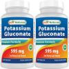 Best Naturals Potassium Gluconate 595 mg 250 Tablets (250 Count (Pack of 2)) view 1