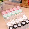 5 Pairs Contact Lens Case Eye Contact Lens Box Women Travel Contact Lenses Case Leakproof Container Lenses Box for Display Box-Green01 view 3