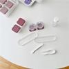 2pcs Set Eyes Care Container Cute Lens Case Travel Glasses Lenses Fashion Classic Box Kit Holder Marble Contact Lens Case-B,China view 4