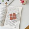 2pcs Set Eyes Care Container Cute Lens Case Travel Glasses Lenses Fashion Classic Box Kit Holder Marble Contact Lens Case-C,Russian Federation view 1