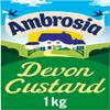 Ambrosia Devon Custard, Traditional Recipe, Creamy Ready-to-Eat Dessert, 1 kg Family Size Carton (Pack of 1) view 1