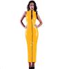 24 Colors Two Way Zipper Front Long Dress 7XL,Pink,XXXL view 2