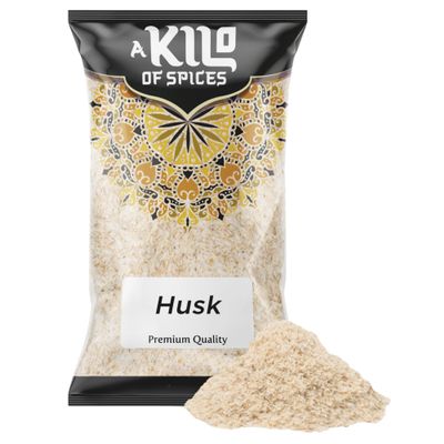 A Kilo of Spices | Psyllium Husk - 500g | Natural Fibre Supplement | Ideal for Digestive Health, Keto, & Vegan Diets | Gluten-Free, Non-GMO | Ideal for Smoothies & Baking