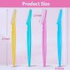 6 Pcs Eyebrow Razors Multipurpose Fine Hair Remover Precisely Eyebrow Trimmer Portable Facial Hair Sharp Removers view 4