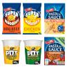 Batchelors Super Noodles - Chicken & BBQ Beef, Pot Noodle - Chicken and Mushroom & Curry, Batchelors Pasta n Sauce - Low Fat Tomato Onion & Herb & Mac n Cheese view 1