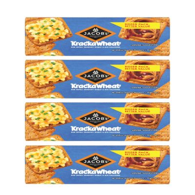 Jacobs Krackawheat Crackers 200g x4 Packs Multibuy bulk 800g total