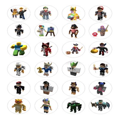 24 edible Gamer Gaming kids childrens party decorations style Iced Icing Fondant CupCake Fairy Cake Toppers