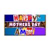 Happy Mother's Day Ammi Chocolate Bar Gift Wrapper Label Gift Present For Mom Mummy Grandma (#802) (without chocolate bar) view 1