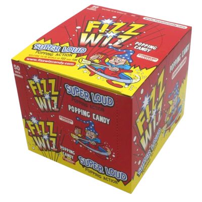 Fizz Wiz Strawberry Popping Candy - 50x 5g Packs