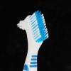 4 Pcs Denture Toothbrush, Double Bristle Head Denture Cleaning Brush Set, Portable False Teeth Brushes for Denture Care Denture Cleaner (4 Colors) view 4