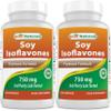 Best Naturals Soy Isoflavones 750 Mg 120 Capsules (120 Count (Pack of 2)) view 1