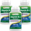 Best Naturals Vitamin B2 (Riboflavin) 400mg - Veggie Capsules - Conezyme Precursor - 120 Count (120 Count (Pack of 3)) view 1