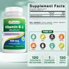 Best Naturals Vitamin B2 (Riboflavin) 400mg - Veggie Capsules - Conezyme Precursor - 120 Count (120 Count (Pack of 2)) view 2