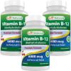 Best Naturals Vitamin B-12 as Methylcobalamin (Methyl B12), 6000 mcg 120 Sublingual Tablets (120 Count (Pack of 3)) view 1