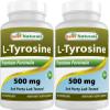 Best Naturals L-Tyrosine 500 mg 90 Capsules (90 Count (Pack of 2)) view 1