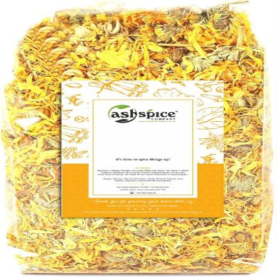 Calendula PETALS | Marigold Loose Dried Premium Quality by Ash Spice Comp 50g-1900g (90g)