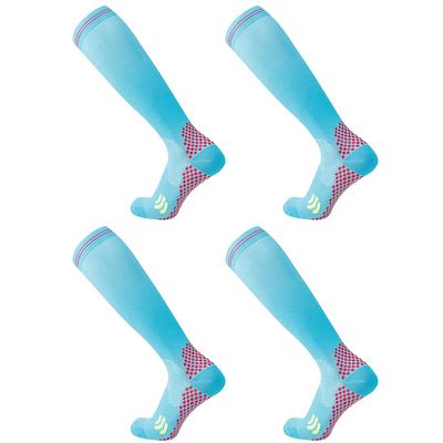 Odtmger Compression Socks (2 Pair) for Men and Women 20-30 mmHg Compression Stockings Circulation for Cycling Running Support Socks