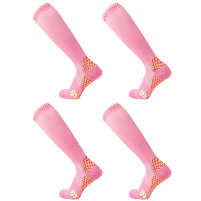 Compression Socks (2 Pair) for Men and Women 20-30 mmHg Compression Stockings Circulation for Cycling Running Support Socks