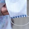 Glcksschmiedin - Set of 5 fabric masks in white for adults, cotton 3-ply, breathable, washable and perfect fit with soft adjustable rubbers, men and women view 4