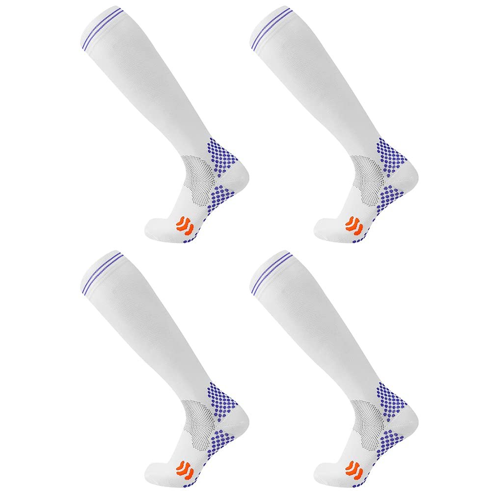 Odtmger Compression Socks (2 Pair) for Men and Women 20-30 mmHg Compression Stockings Circulation for Cycling Running Support Socks