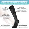 2 Pair Compression Socks Women & Men Compression Stockings 20-30mmHg Support Socks Knee High Cushioned Graduated Support Stockings for l Running, Athletic, Travel view 3