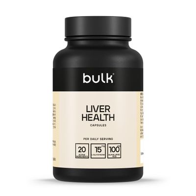 Bulk Liver Health Supplement Capsules, Choline, Vitamin B, Riboflavin, Pack of 90, Packaging May Vary
