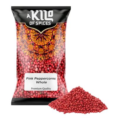A Kilo of Spices | Whole Pink Peppercorns 200g, Peppercorns For Cooking, Add To Your Curries, Vegetable Dishes, Sauces, Soups, And Stews. Ideal For Pepper Grinders