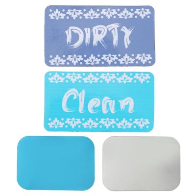 1pc Clean Dirty Indicator Magnetic Indicator Sign Reversible Clean Sign Label Sticker Magnetic Signs Washing Machine Cleaning Sign Personality Logo Stickers Rubber Magnetic