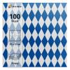 Heku 30243-B: 100 Napkins, 3-ply, Bavarian Blue, 33 x 33 cm view 2