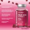 Folic Acid Gummies for Women 400 mcg | 90 Count (3 Months Supply) | Natural Berry Flavour | High Strength Prenatal Vitamin | Suitable for Vegans & Vegetarians | by Horbaach view 2