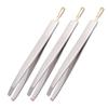 3pcs Stainless Steel Eyebrow Tweezers Metal Eyebrow Tweezers Hair Brow Tweezer Flat Tip Hair Metal Jewelry Tweezer Precision Makeup Tools view 1