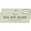 OH MY GUM! Natural Chewing Gum in Mint Pack of 2 (10 Pieces/Pack) | 100% Plant Based Aspartame Free Chewing Gum | Award Winning Sugar Free Chewing Gum & Good for Teeth | view 4