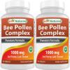Best Naturals Bee Pollen Complex 1000 Mg 120 Tablets (120 Count (Pack of 2)) view 1