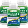 Best Naturals Vitamin B2 Riboflavin 100 mg 180 Tablets (180 Count (Pack of 3)) view 1