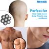 Blue 7D Men's Head Shaver Replacement Head With Blade Cover - 7 Blades Fit Freedom Grooming AidallsWellup Kibiy Telfun ATEEN Rozia Vifycim view 4