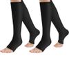 2 Pair Compression Socks Plantar Fasciitis Socks Arch Support Foot Socks Skin Protection High Support Stockings for Men Women (XXL, Black) view 1