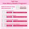Accufast Pregnancy Test for Early Detection with Week Indicator to Tell You How Many Weeks Pregnant, hCG Urine Test with 99.99% Accurate & Quick Result (2 Tests) view 3