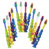 100 x Children's Toothbrushes ~ Bulk Pack Wholesale Kids Manual Brushes (Sucker Base) view 1
