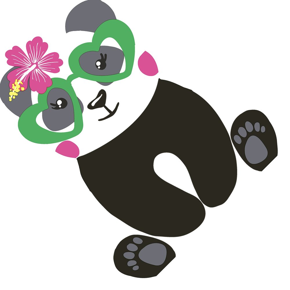 12 Serviettes 3D Funny Panda 33 cm