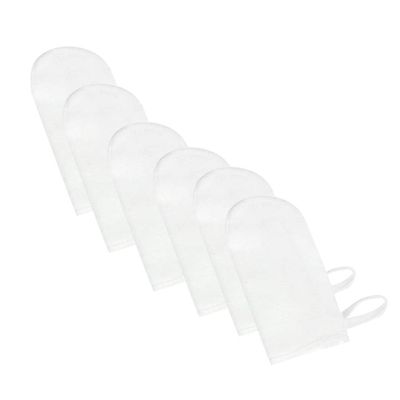 6Pcs Baby's Finger Brush Cleaning Teeth Mouth Wipes Soft Gauze Infant Finger Clean Oral Hygiene Brush