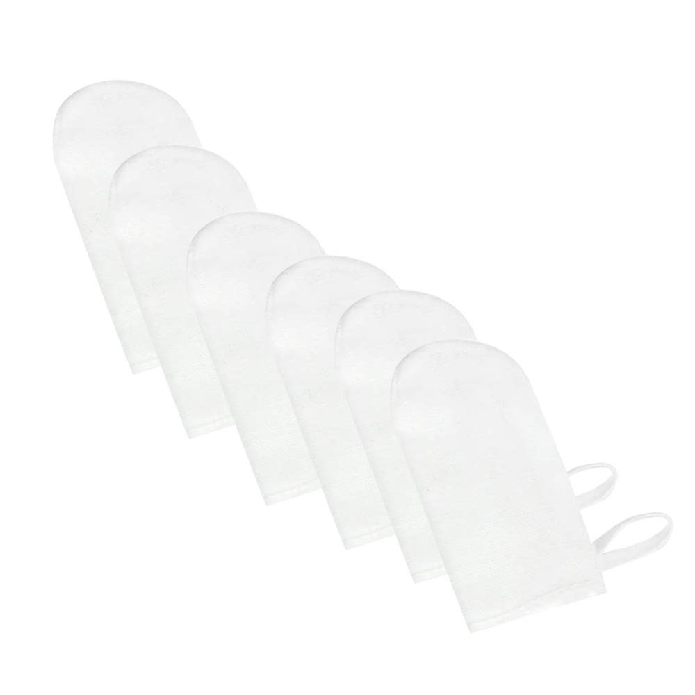 6Pcs Baby's Finger Brush Cleaning Teeth Mouth Wipes Soft Gauze Infant Finger Clean Oral Hygiene Brush